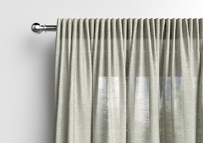 Sahara Voile, Metallic Pearl Grey - Made to Measure Curtains - Image 10